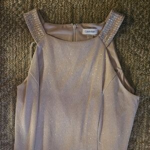 Calvin Klein Sparkling Champagne Dress